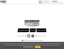 Tablet Screenshot of notebooksopron.hu